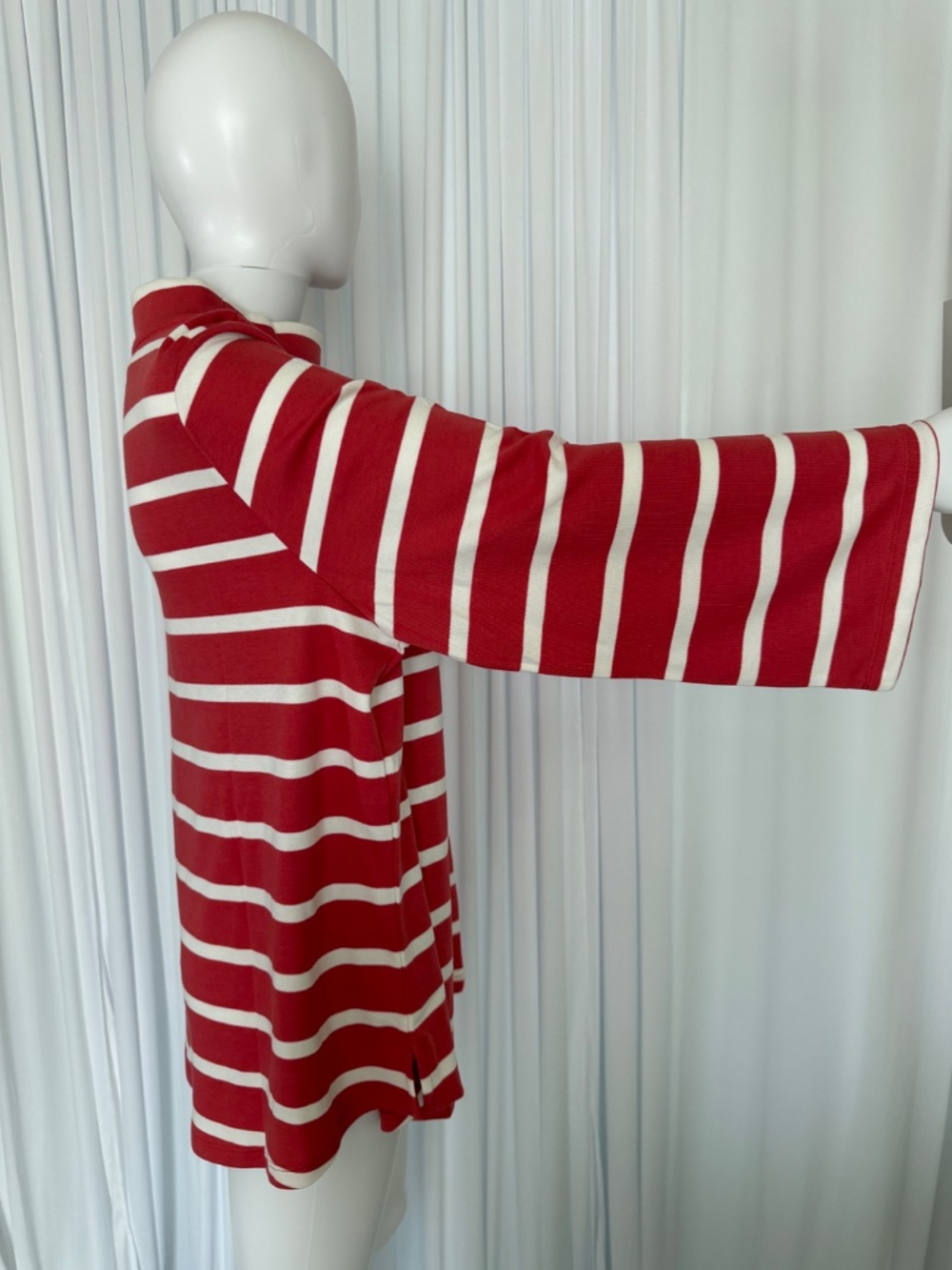 Martha Stewart Signature Coral Stripe Modal Blend Tunic Top XL NWOT - Picture 5 of 16